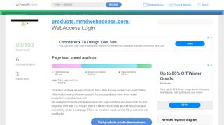 
                            4. Access products.mmdwebaccess.com. WebAccess Login