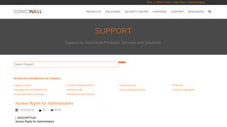 
                            6. Access Rights for Administrators | SonicWall