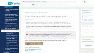 
                            5. Access Salesforce for Outlook Settings and Tools - ...