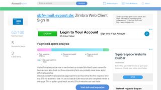 
                            7. Access sbfv-mail.evpost.de. Zimbra Web Client Sign In