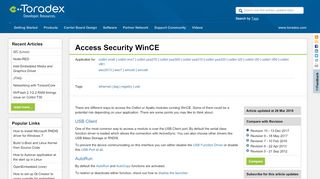 
                            7. Access Security WinCE - Toradex Developer Center