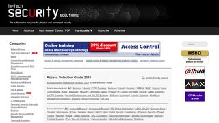 
                            11. Access Selection Guide 2018 - November 2017 - Hi-Tech Security ...