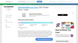 
                            8. Access servicecenter.csc.com. DXC Global Pass - Login