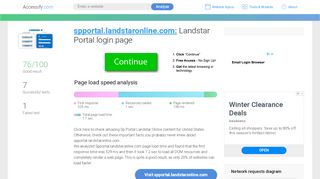 
                            4. Access spportal.landstaronline.com. Landstar Portal login page