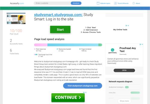
                            7. Access studysmart.studygroup.com. Study Smart: Log in to the site