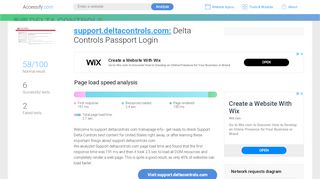 
                            4. Access support.deltacontrols.com. Delta Controls Passport Login