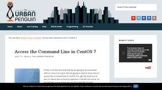 
                            1. Access the Command Line in CentOS 7 - The Urban Penguin