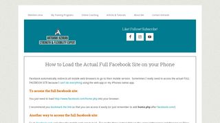 
                            12. access the full version of facebook's site on your mobile phone browser