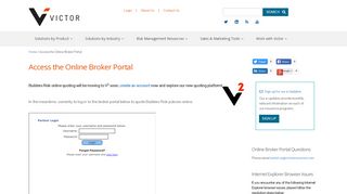 
                            13. Access the Online Broker Portal - Victor O. Schinnerer