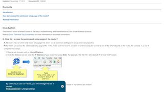 
                            2. Access the Web-Based Setup Page of the VoIP Router - Cisco