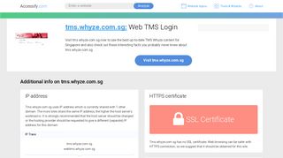 
                            7. Access tms.whyze.com.sg. Web TMS Login