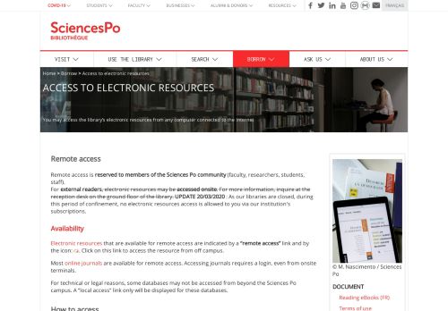 
                            6. Access to electronic resources | Sciences Po la bibliothèque