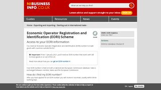 
                            12. Access to your EORI information | nibusinessinfo.co.uk