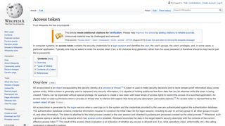 
                            2. Access token - Wikipedia