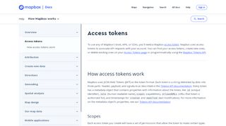 
                            7. Access tokens | Mapbox