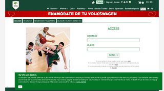 
                            6. Access / Web Oficial del Unicaja Baloncesto