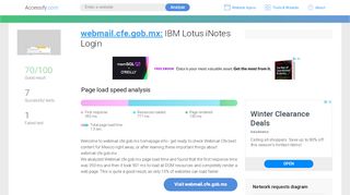
                            2. Access webmail.cfe.gob.mx. IBM Lotus iNotes Login