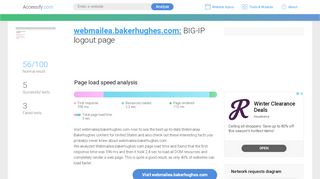 
                            7. Access webmailea.bakerhughes.com. BIG-IP logout page