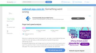 
                            4. Access webmail.egs.com.br. Something went wrong