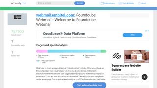 
                            1. Access webmail.embitel.com. Roundcube Webmail :: Welcome to ...