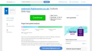 
                            6. Access webmail.flightcentre.co.uk. Outlook Web App