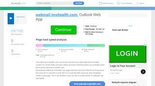 
                            3. Access webmail.imshealth.com. Outlook Web App