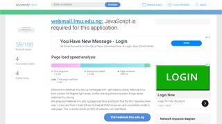 
                            10. Access webmail.lmu.edu.ng. JavaScript is required for this application.