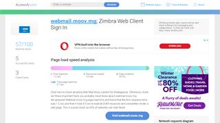 
                            4. Access webmail.moov.mg. Zimbra Web Client Sign In