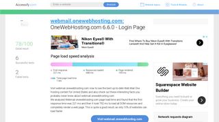 
                            11. Access webmail.onewebhosting.com. OneWebHosting.com 6.6.0 ...