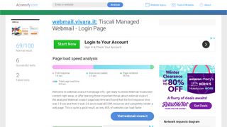 
                            1. Access webmail.vivara.it. Tiscali Managed Webmail - Login Page