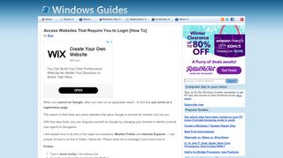 
                            13. Access Websites That Require You to Login [How To] - Windows Guides