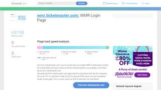 
                            2. Access wmr.ticketmaster.com. WMR Login Page