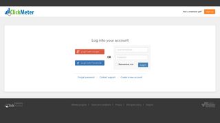 
                            1. Access your account - ClickMeter