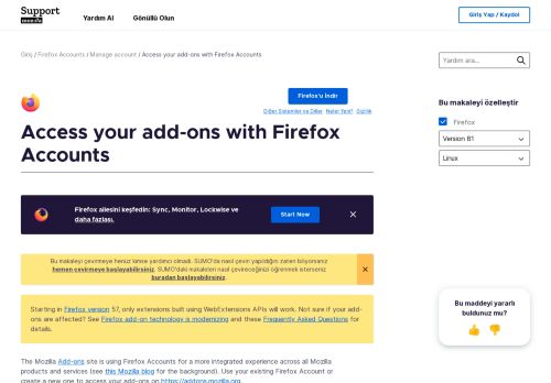 
                            11. Access your add-ons with Firefox Accounts | Mozilla Destek