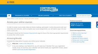 
                            1. Access your online courses | Continuing Studies at UVic