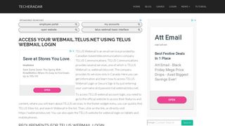 
                            11. Access Your Webmail.Telus.net Using Telus Webmail Login ...