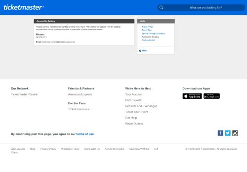 
                            13. Accessible Seating - Ticketmaster