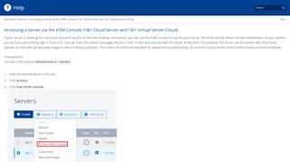 
                            6. Accessing a Server via the KVM Console (1&1 Cloud Server and 1&1 ...