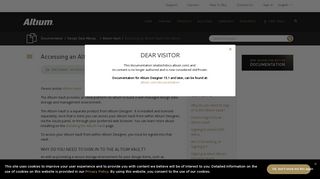 
                            7. Accessing an Altium Vault from Altium Designer - Altium TechDocs