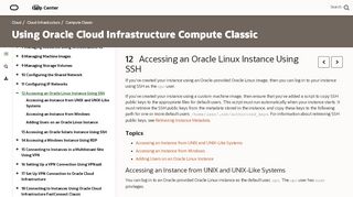 
                            6. Accessing an Oracle Linux Instance Using SSH - Oracle Docs