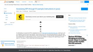 
                            7. Accessing API through R (sample instructions in java) - Stack Overflow