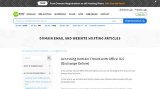 
                            8. Accessing Domain Emails with Office 365 (Exchange Online ...