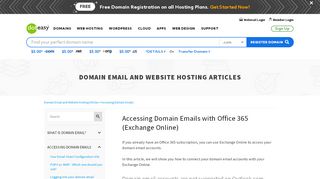 
                            11. Accessing Domain Emails with Office 365 (Exchange ...