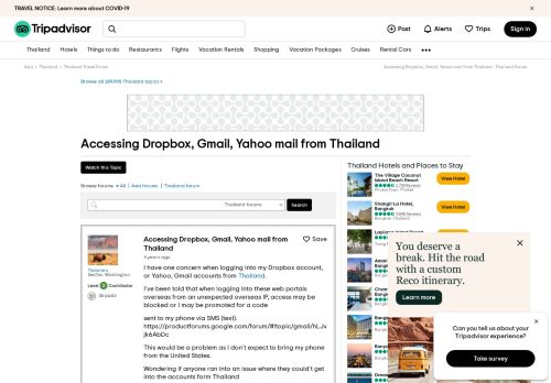 
                            10. Accessing Dropbox, Gmail, Yahoo mail from Thailand - Thailand ...