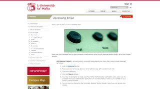 
                            1. Accessing Email - IT Services - Junior College - University of Malta