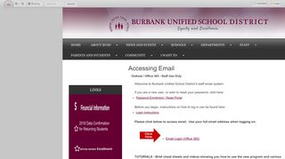 
                            7. Accessing Email • Page - Burbank Unified School District