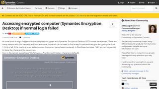 
                            3. Accessing encrypted computer (Symantec Encryption Desktop) if ...