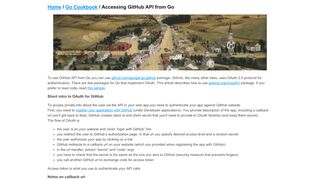 
                            11. Accessing GitHub API from Go