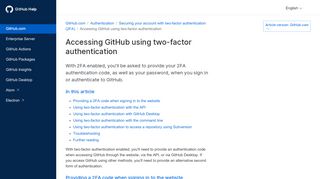 
                            10. Accessing GitHub using two-factor authentication - User Documentation
