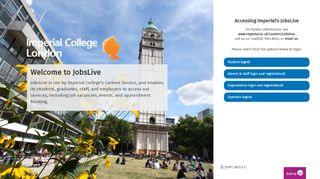 
                            4. Accessing Imperial's JobsLive - Imperial College London